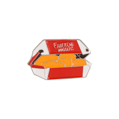 Chicken Nuggets Enamel Pin Set